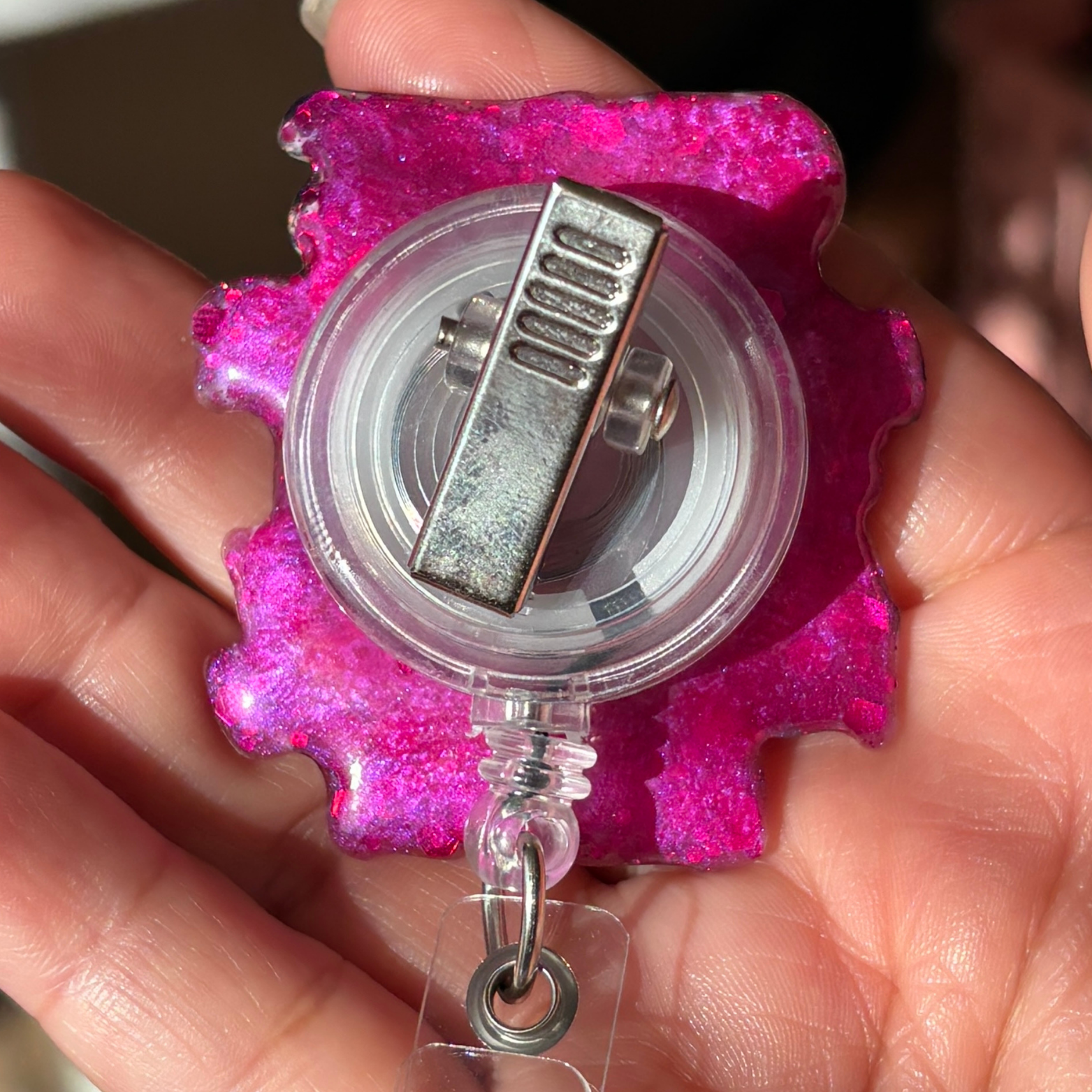 Psalm 46:5 Scripture Badge Reel – 2" 💗✝️